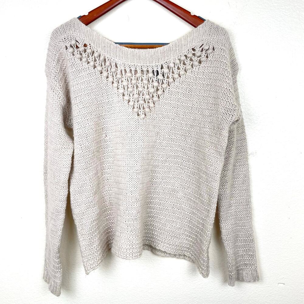 Vintage Moda International Womens Sweater  Sz L Wool Mohair Coastal Beach Grunge